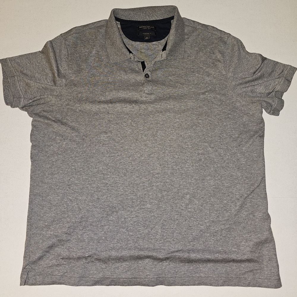 Banana Republic Grey Luxury Touch Polo XL